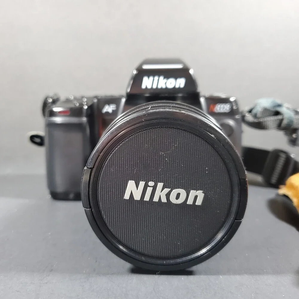 Vtg Nikon AF N8008 35mm SLR Film Camera, AF Nikkor 28-85mm Lens, Tested Working